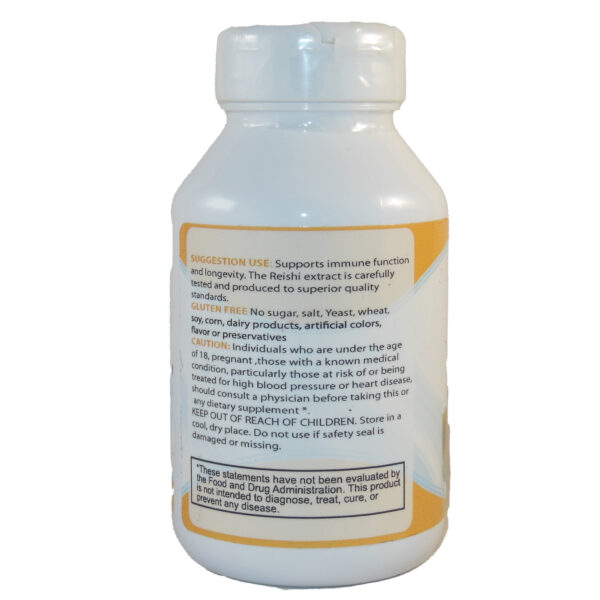 Reishi Mushroom high dose  60 capsules/bottle - Image 2